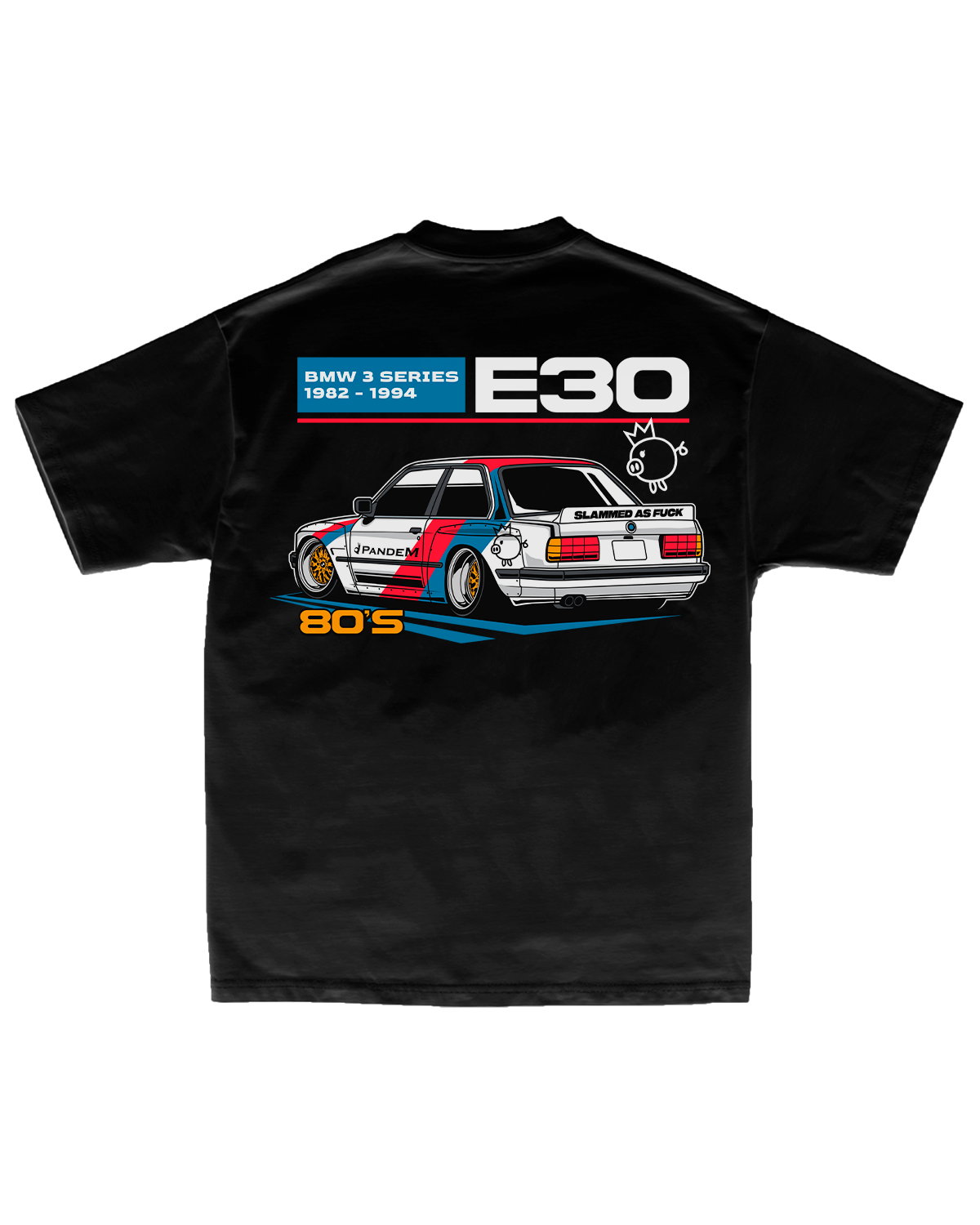 Tee BMW E30 – Retro 80’s Vibes