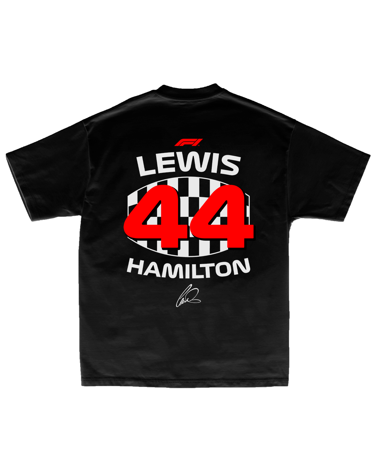 Tee F1 Lewis Hamilton 44 Checkered Edition
