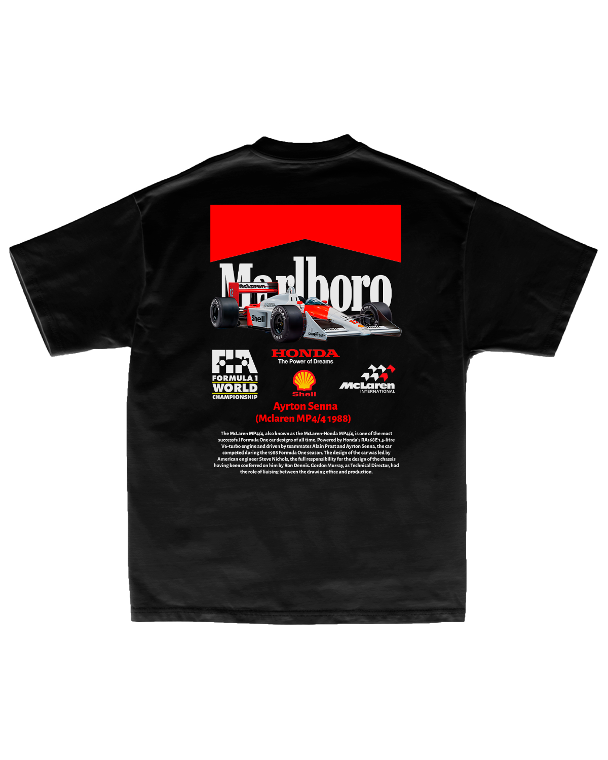 Tee Ayrton Senna MP4 4 – Marlboro Legacy