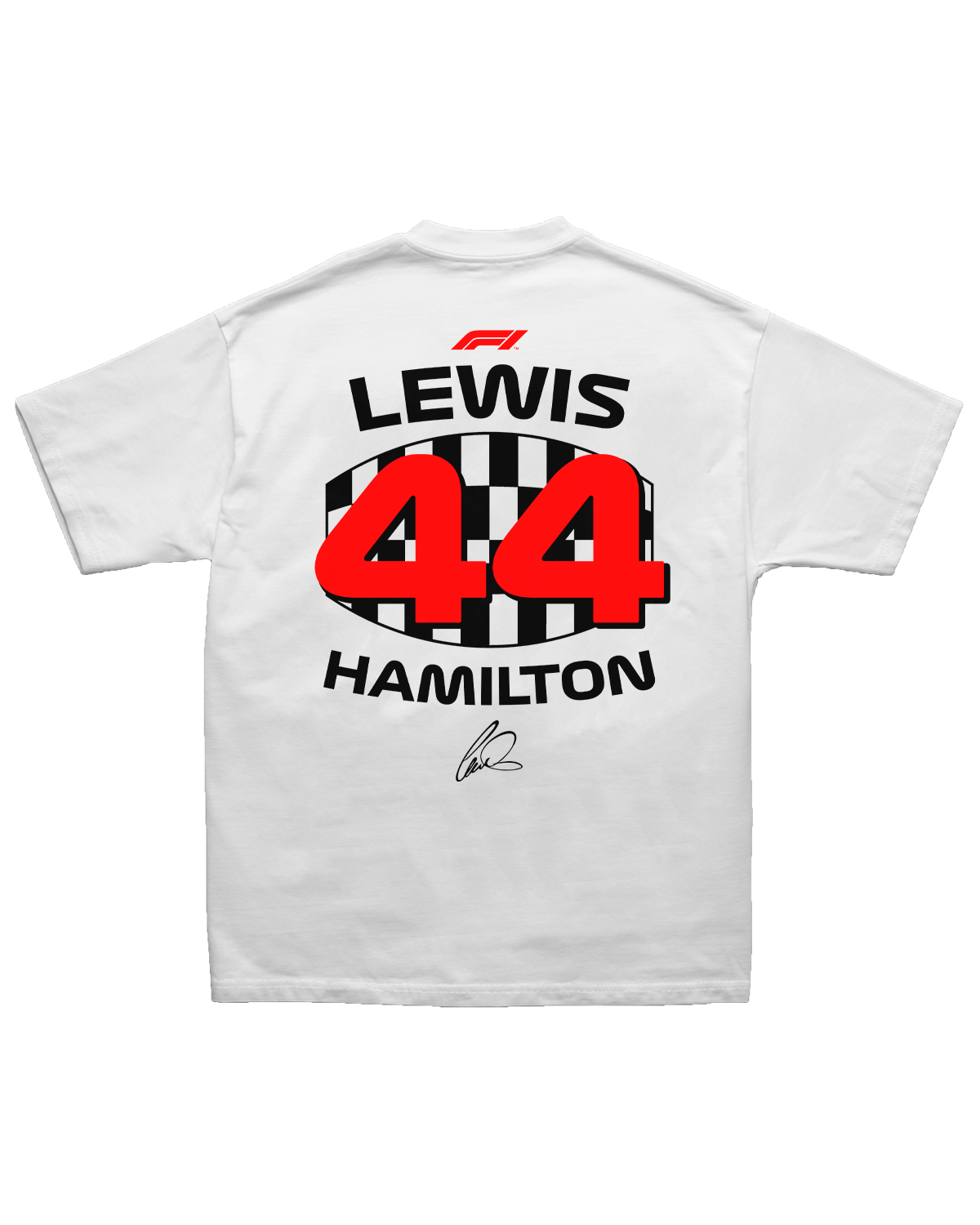 Tee F1 Lewis Hamilton 44 Checkered Edition