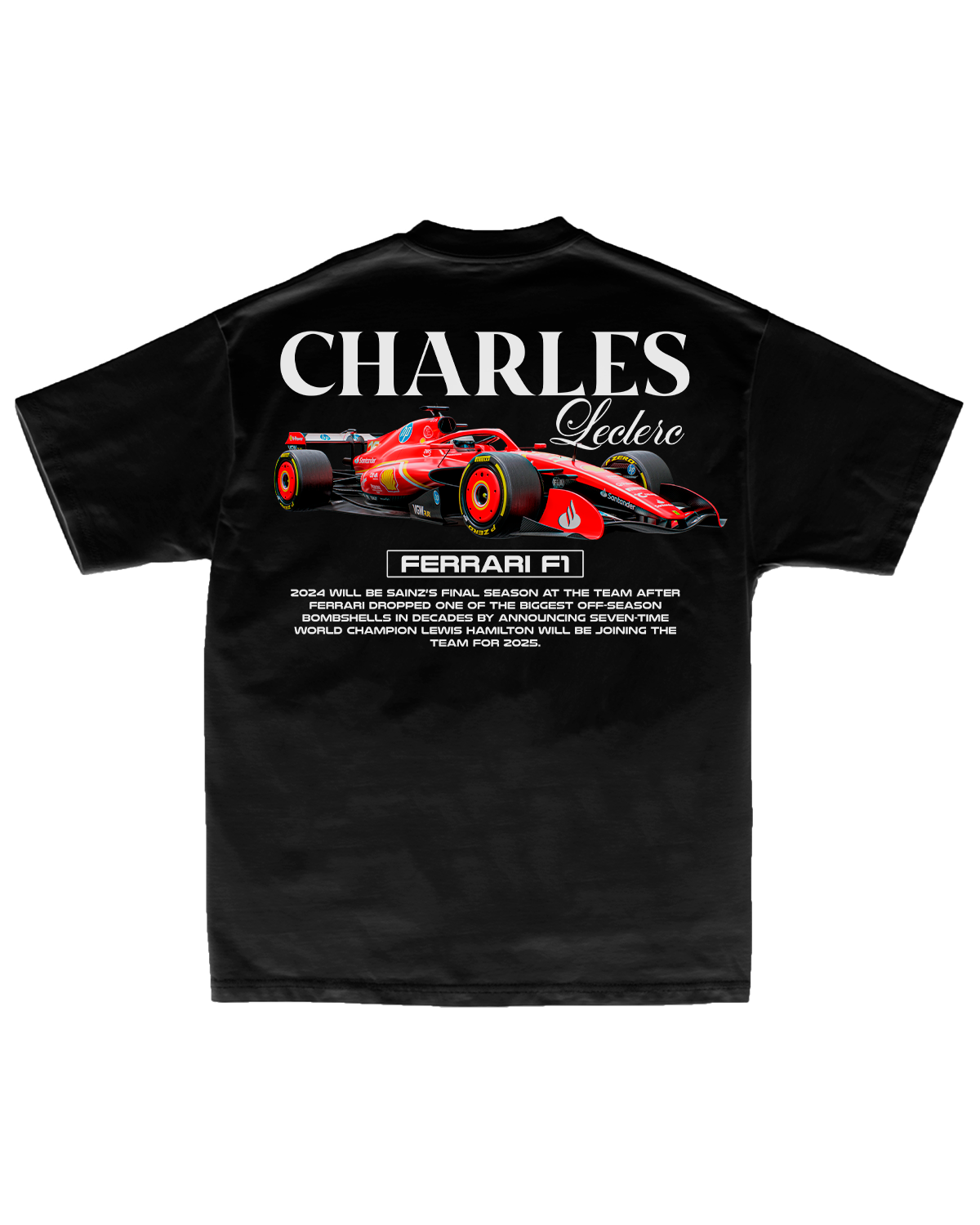 Tee Ferrari F1 Charles Leclerc Signature Edition