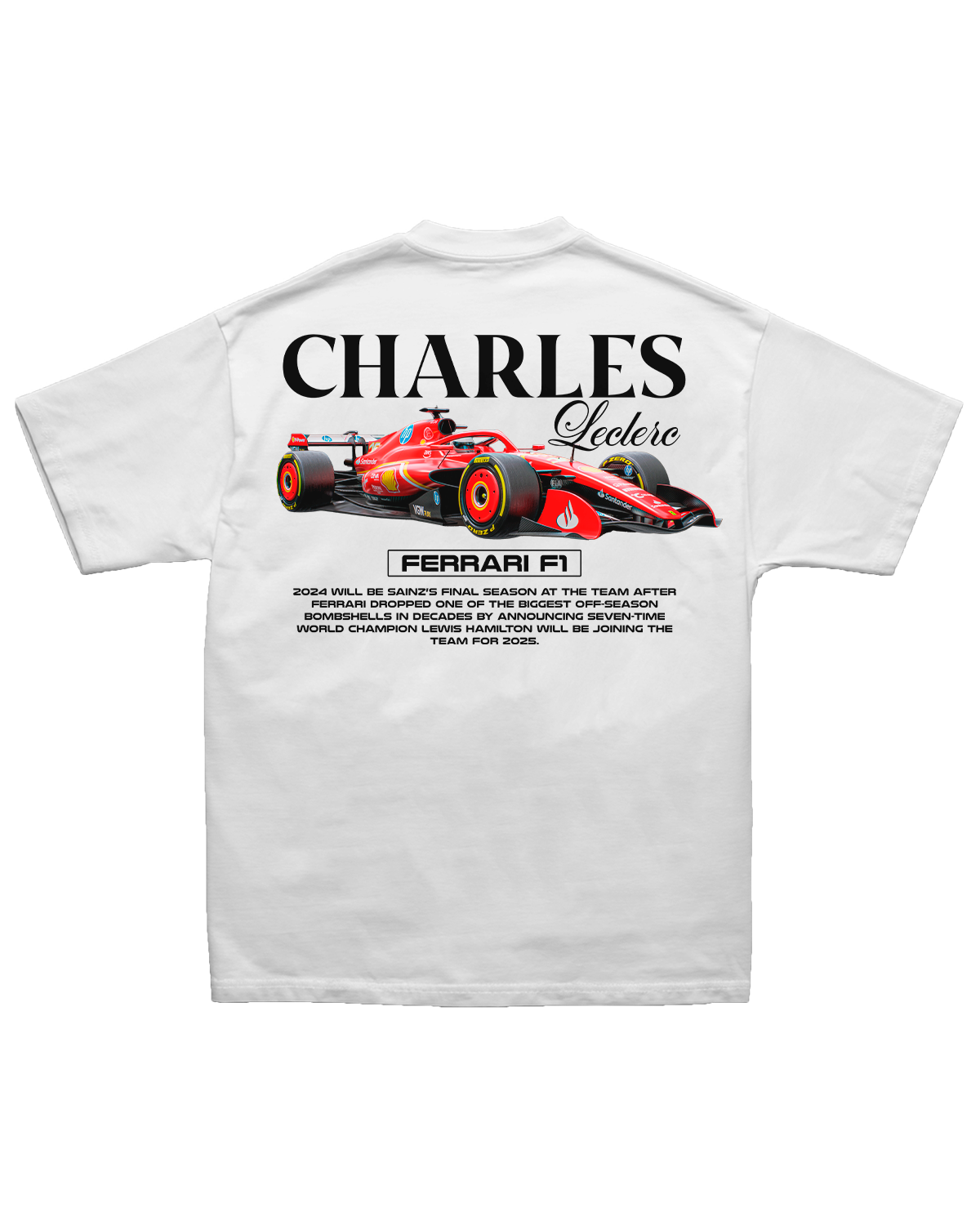 Tee Ferrari F1 Charles Leclerc Signature Edition