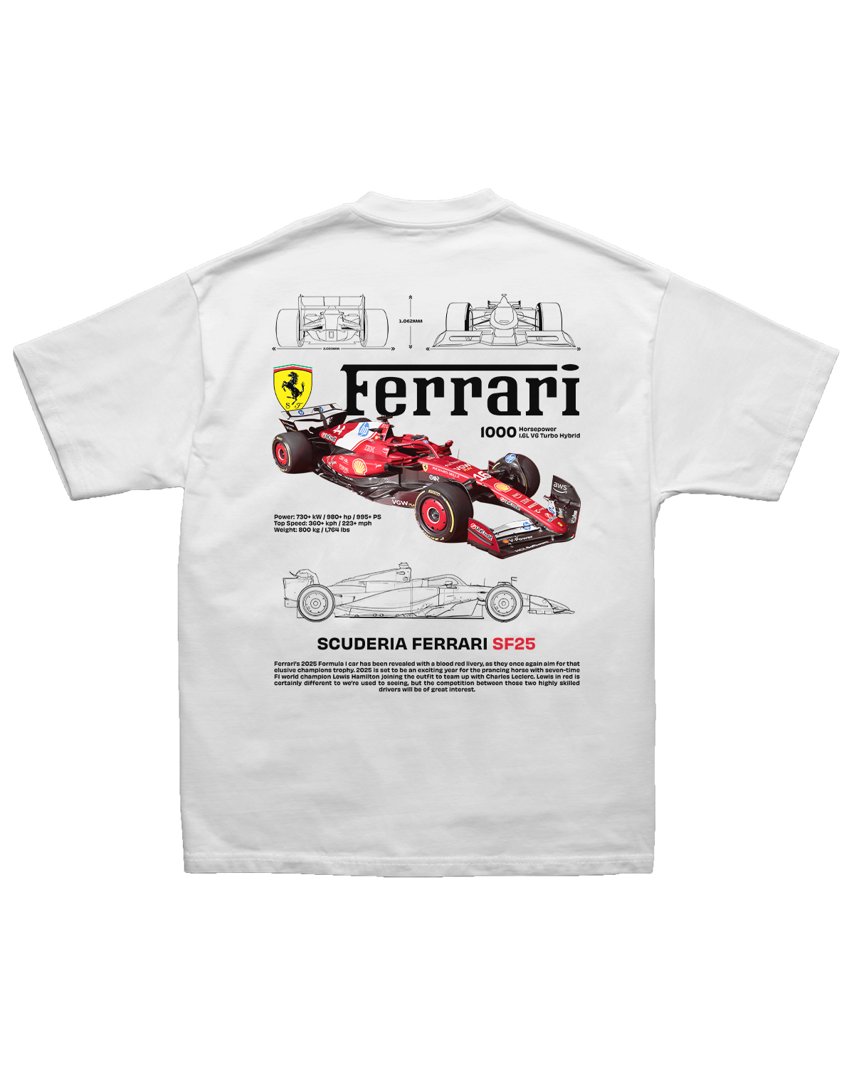 Tee Ferrari SF25 Heritage