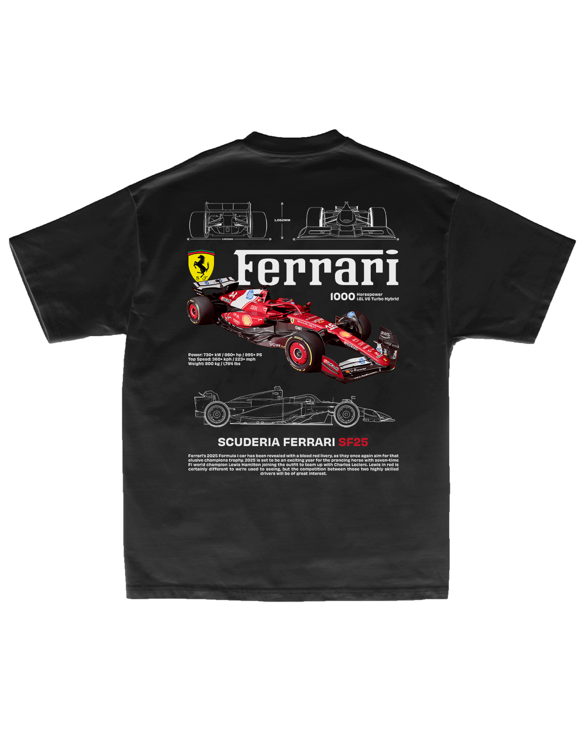 Tee Ferrari SF25 Heritage