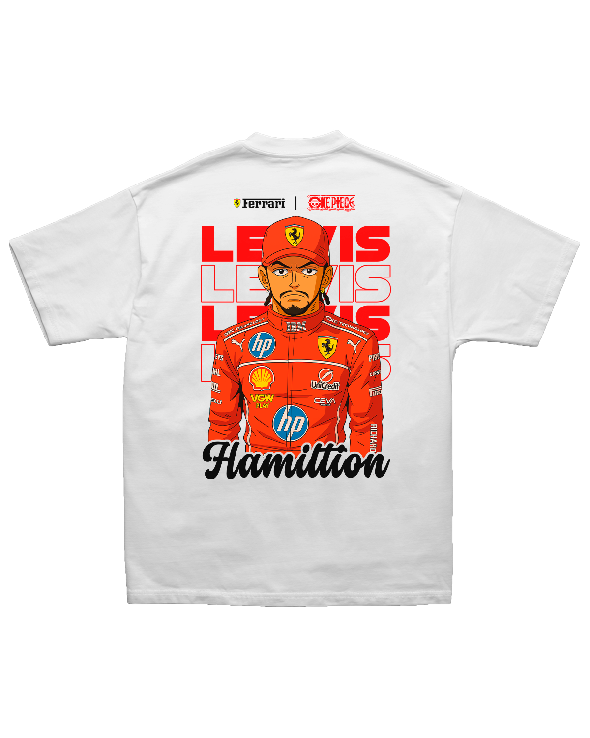Tee Lewis Hamilton Ferrari Anime Edition
