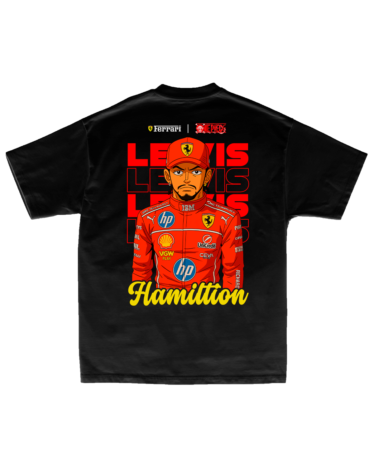 Tee Lewis Hamilton Ferrari Anime Edition