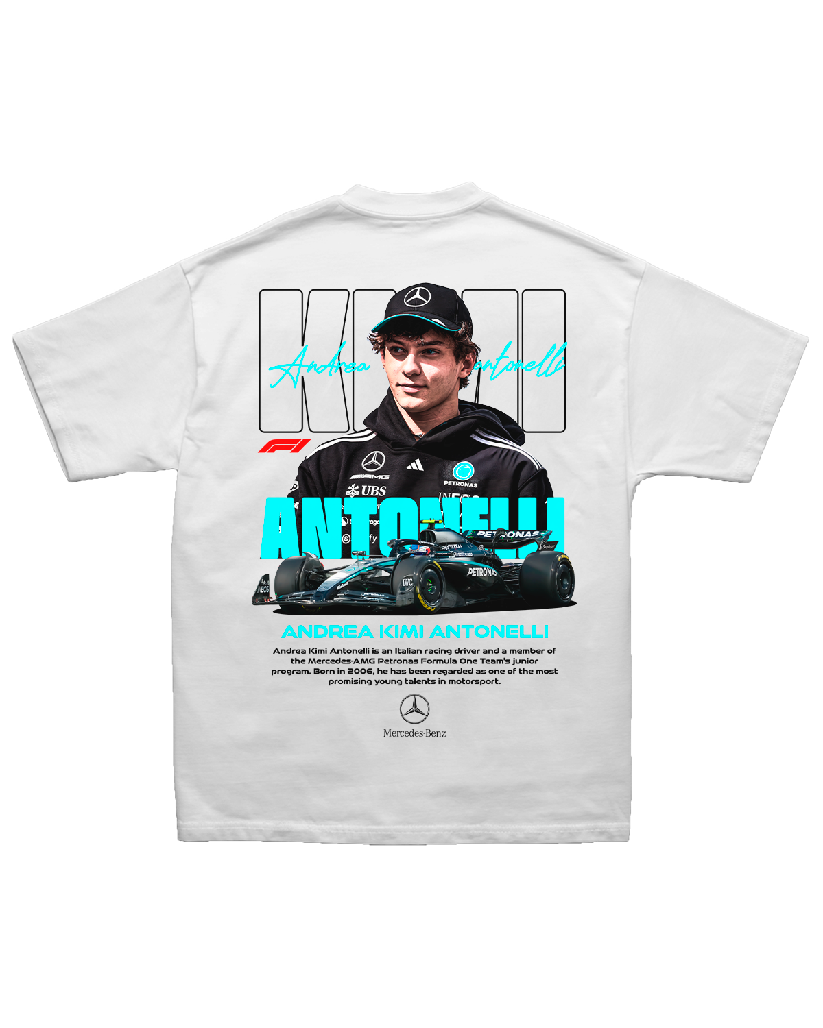 Tee Mercedes F1 Andrea Kimi Antonelli Rookie Edition