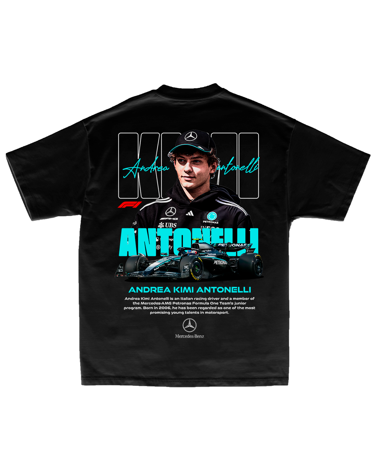 Tee Mercedes F1 Andrea Kimi Antonelli Rookie Edition