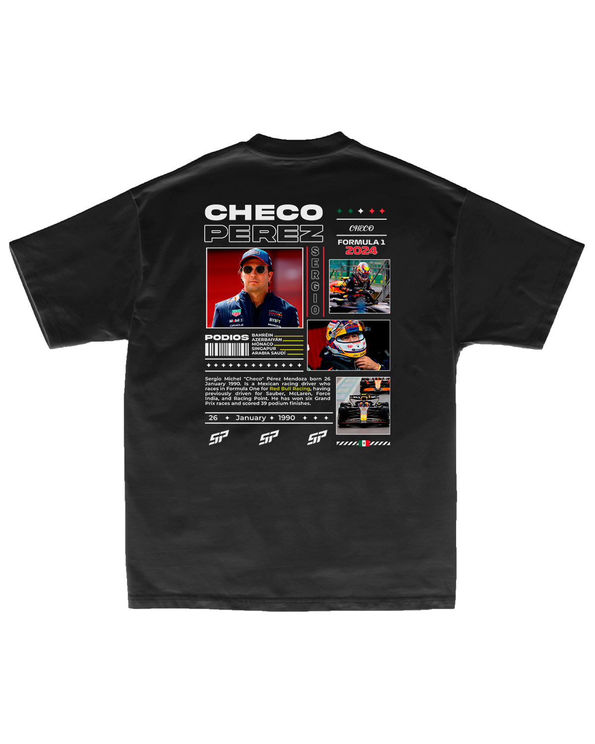Tee Red Bull F1 Checo Pérez Profile