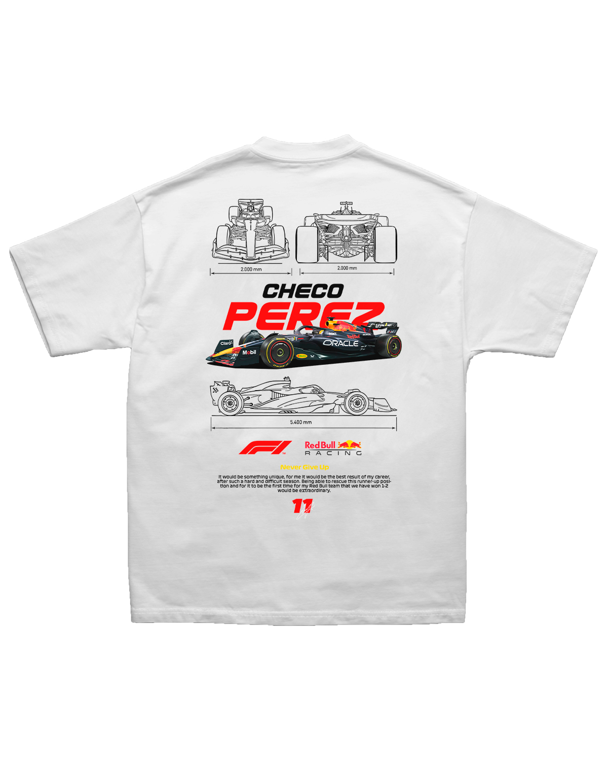 Tee Red Bull F1 Checo Pérez Technical