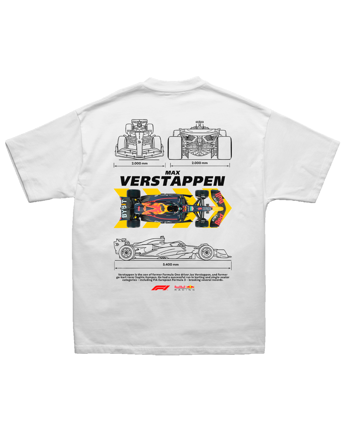 Tee Red Bull F1 Max Verstappen Blueprint Edition