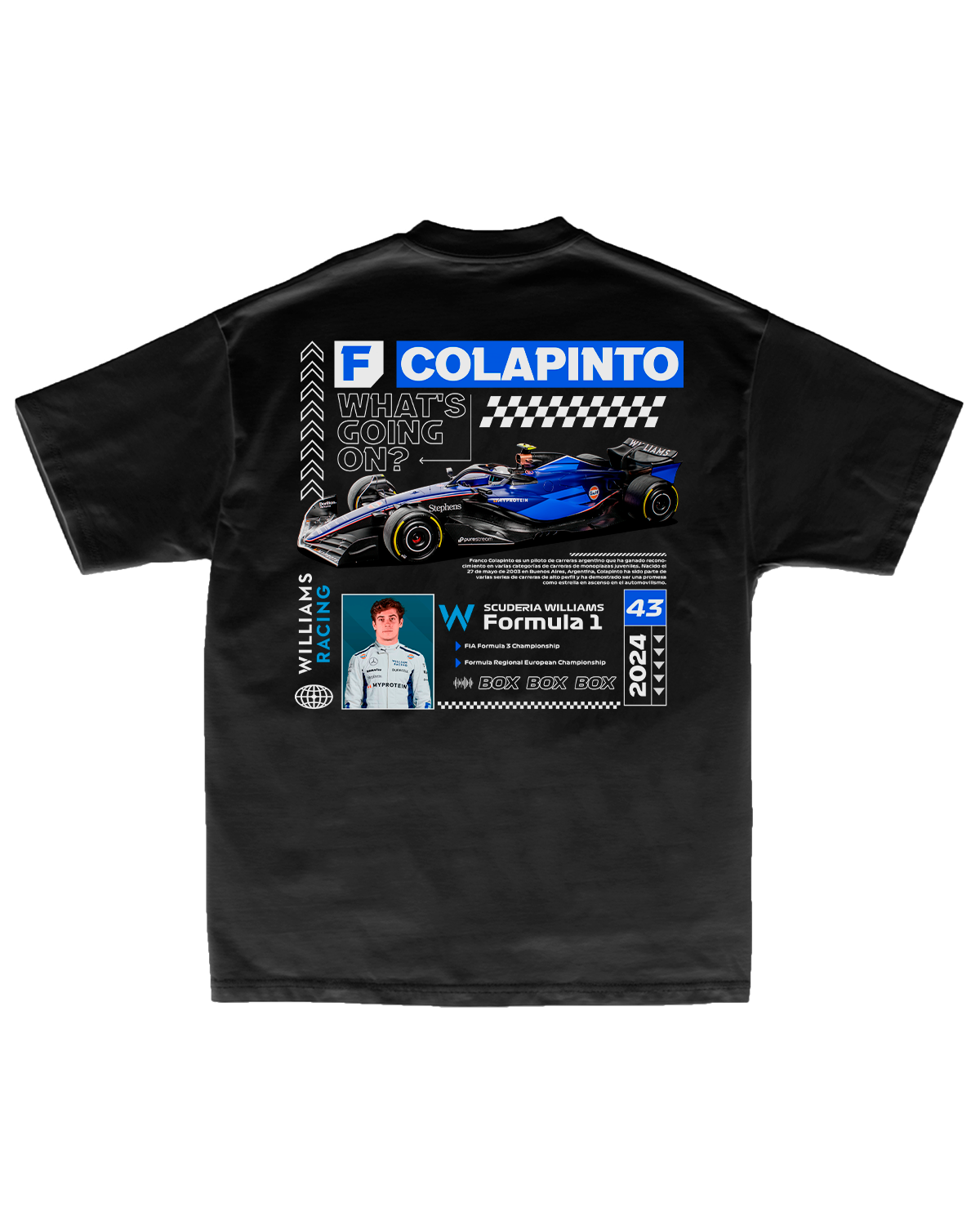 Tee Williams F1 Carlos Sainz FW47 Edition