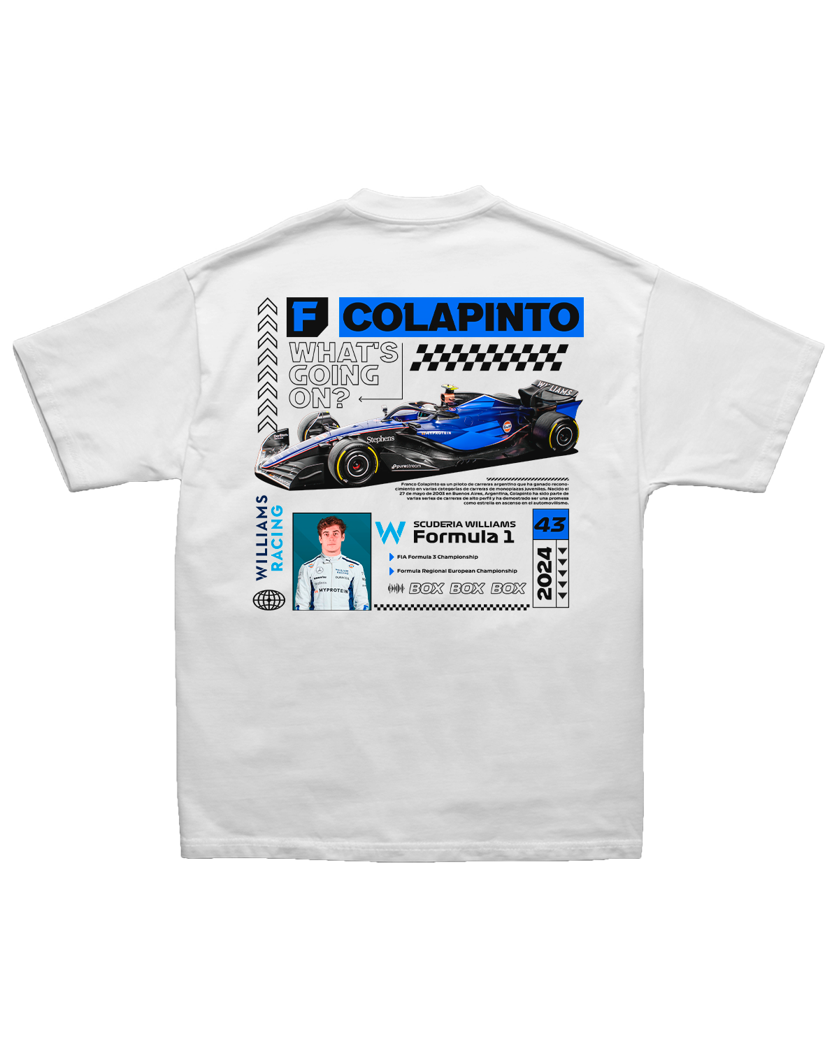 Tee Williams F1 Carlos Sainz FW47 Edition
