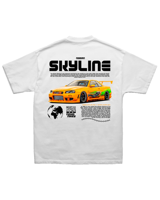 Tee Nissan Skyline R34 Paul Walker Tribute