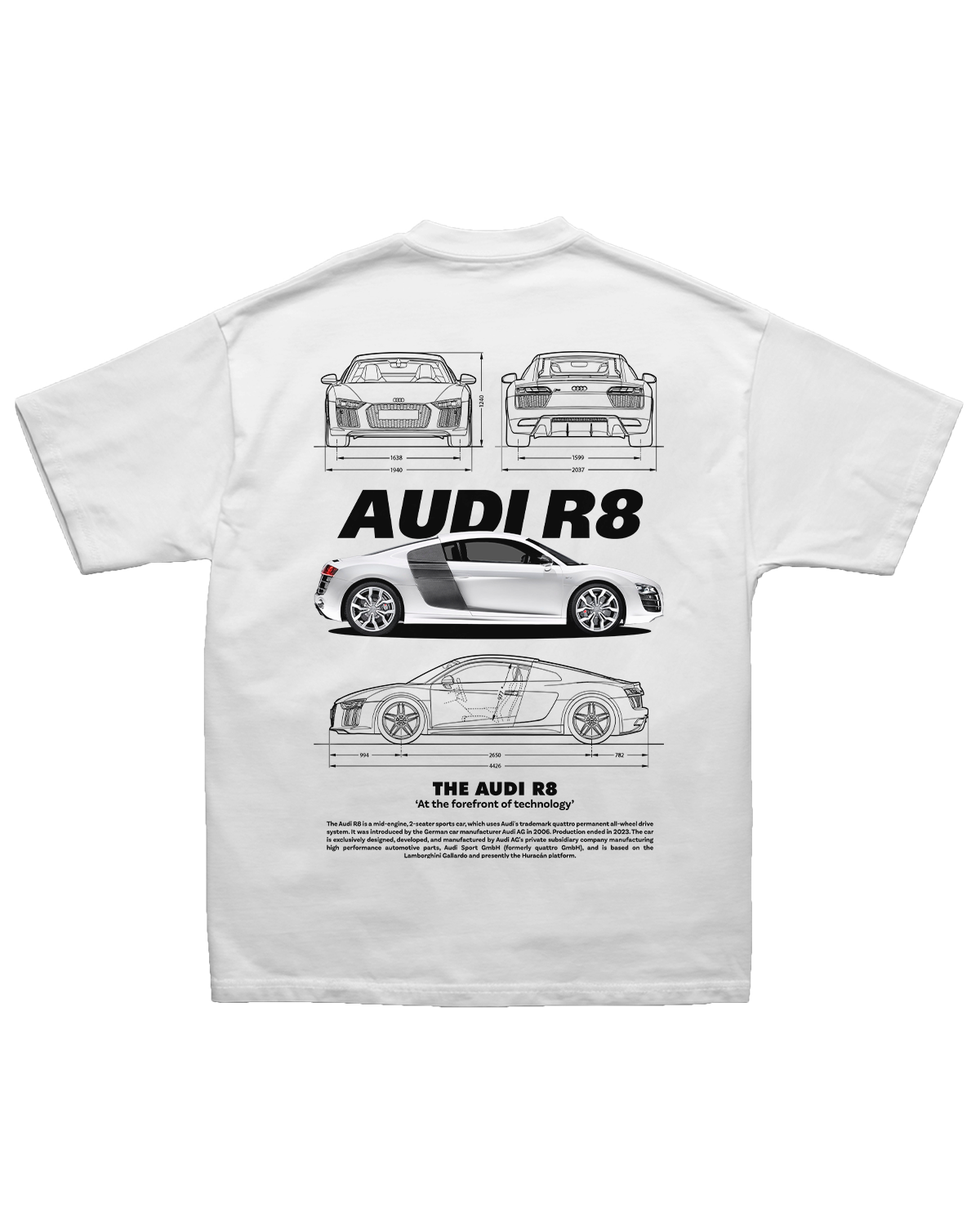 Tee Audi R8 White