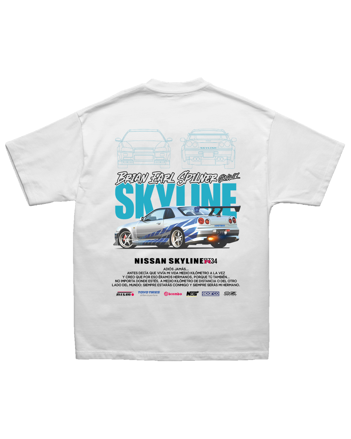 Tee Nissan Skyline R34