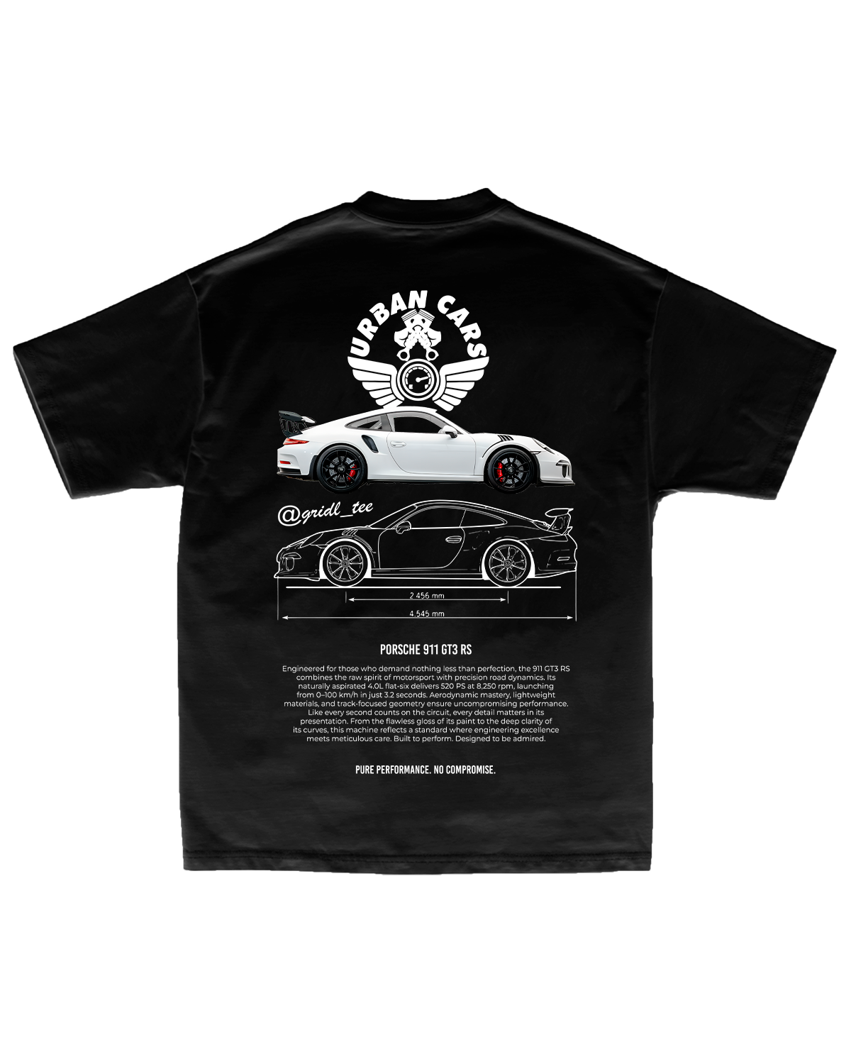 Tee Porsche 911 GT3 RS – Urban Cars Edition