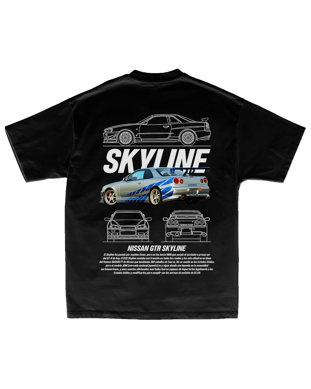 Tee Nissan Skyline R34 Brian O’Conner