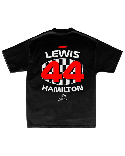 Tee F1 Lewis Hamilton 44 Checkered Edition