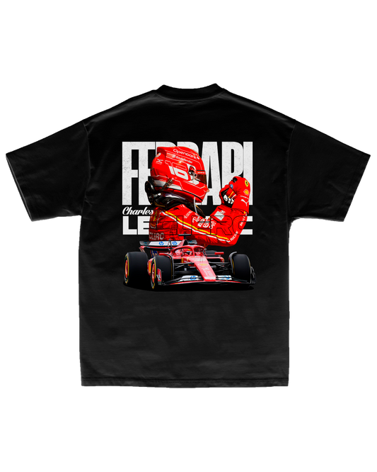 Tee Ferrari F1 Charles Leclerc Victory Pose