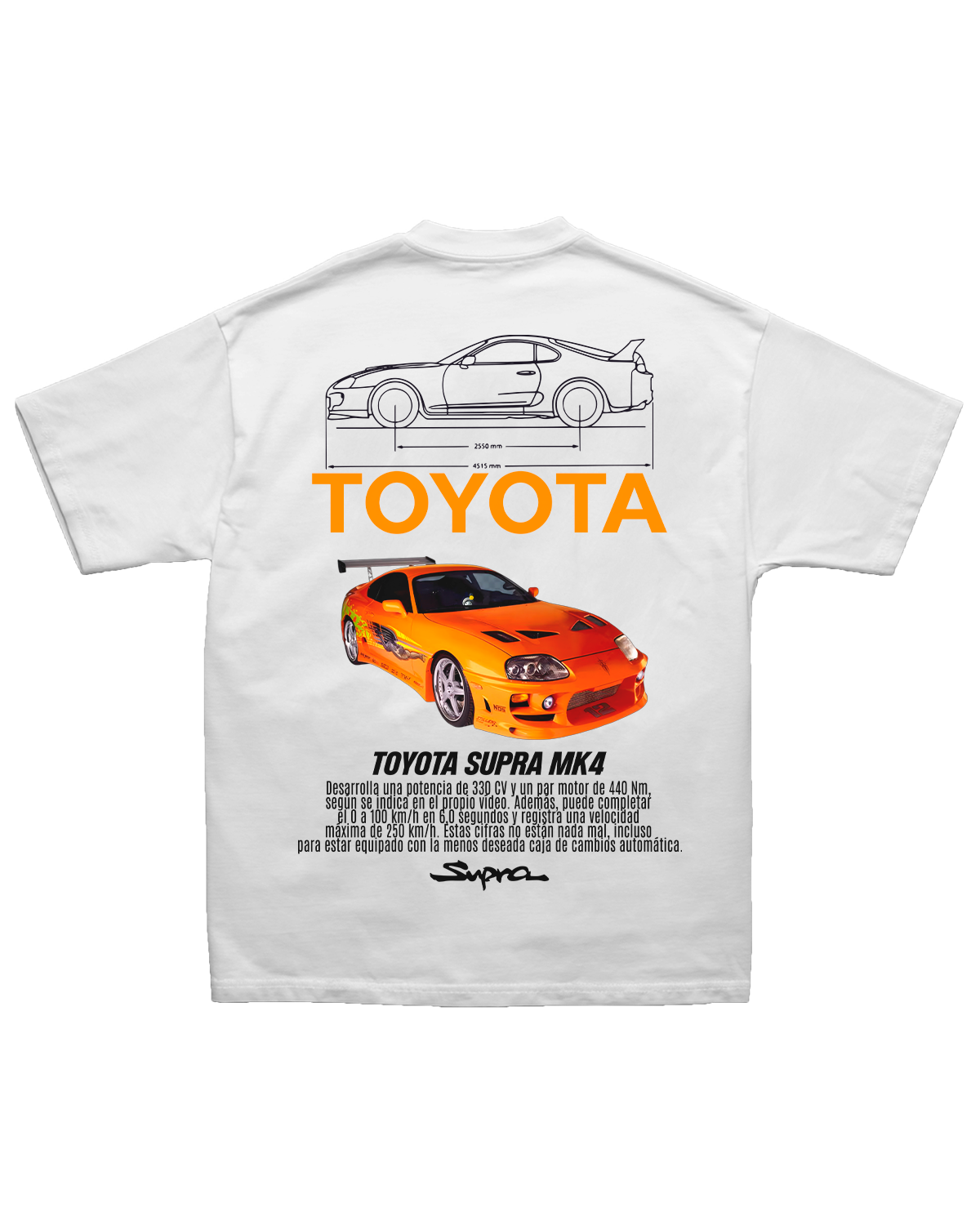 Tee Toyota Supra MK4 – Fast & Furious Edition