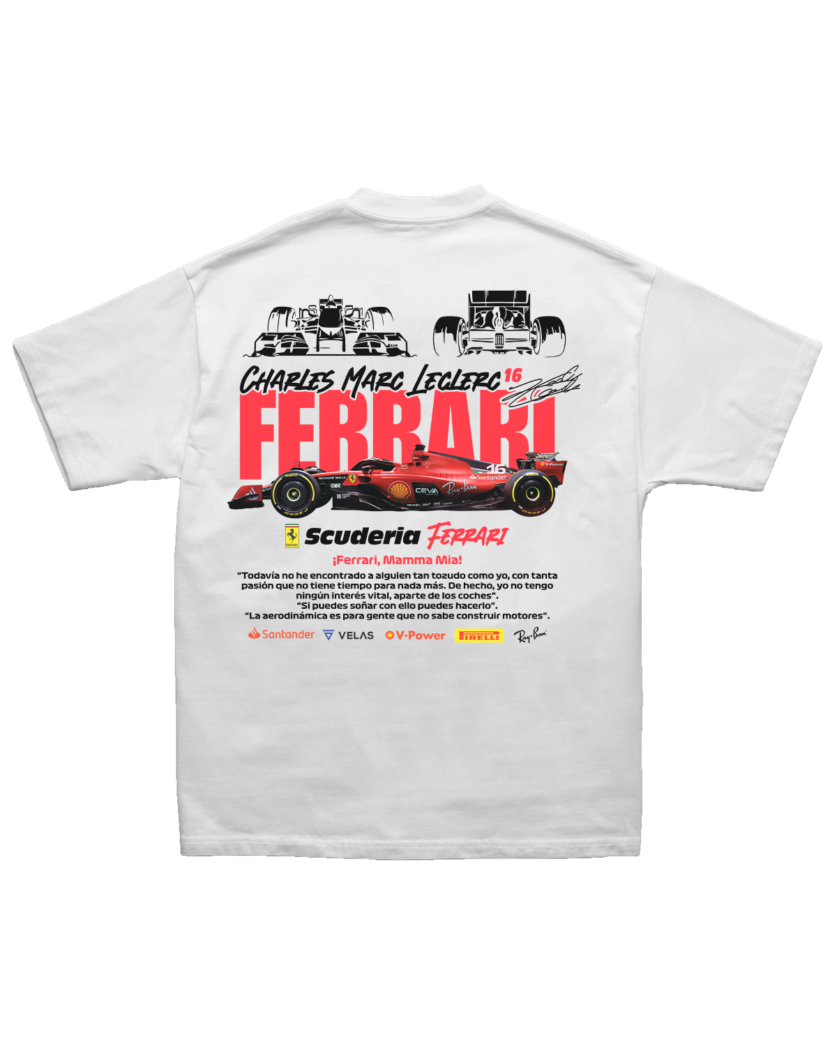 Tee Ferrari F1 Charles Leclerc