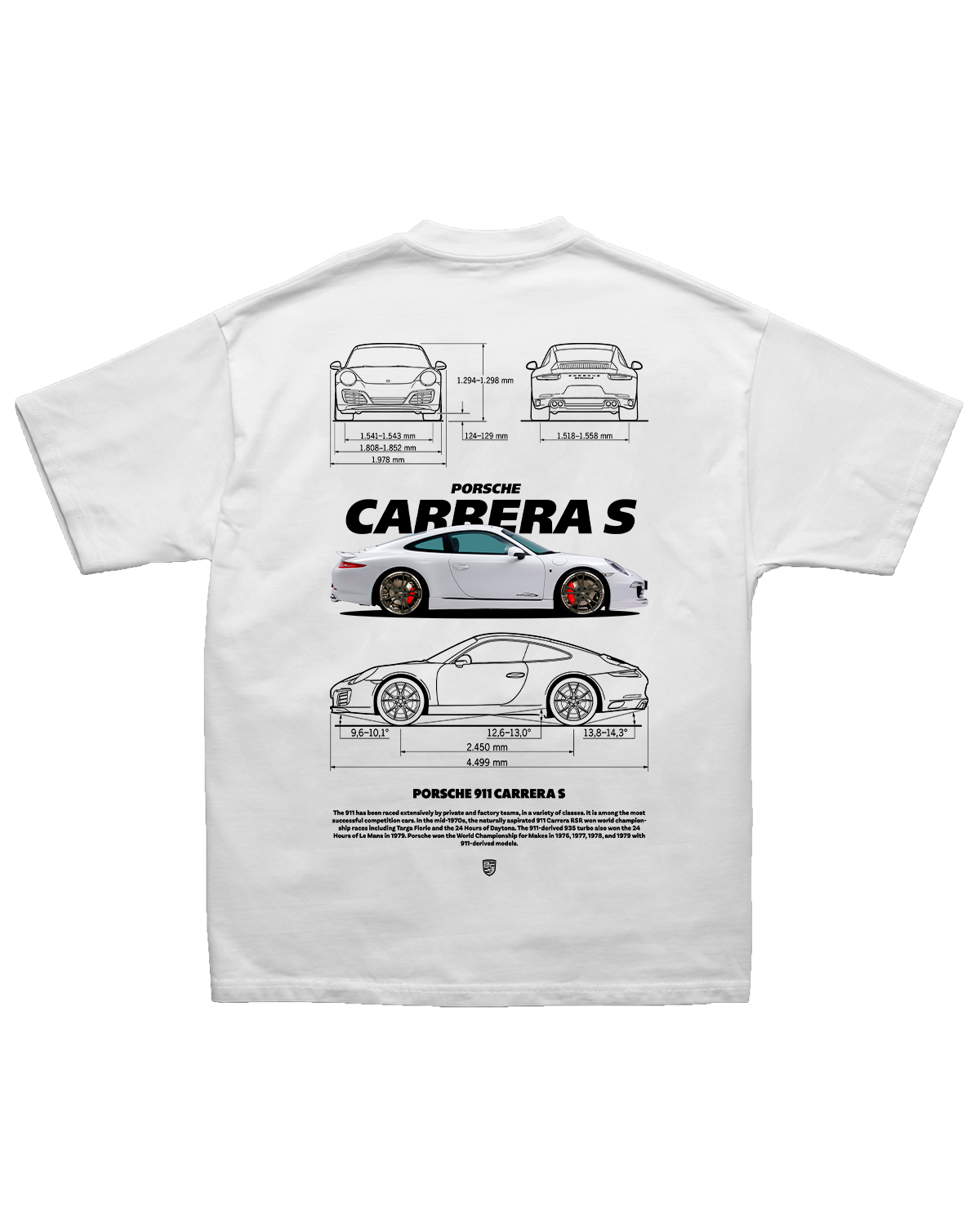 Tee Porsche 911 Carrera S Blueprint Edition