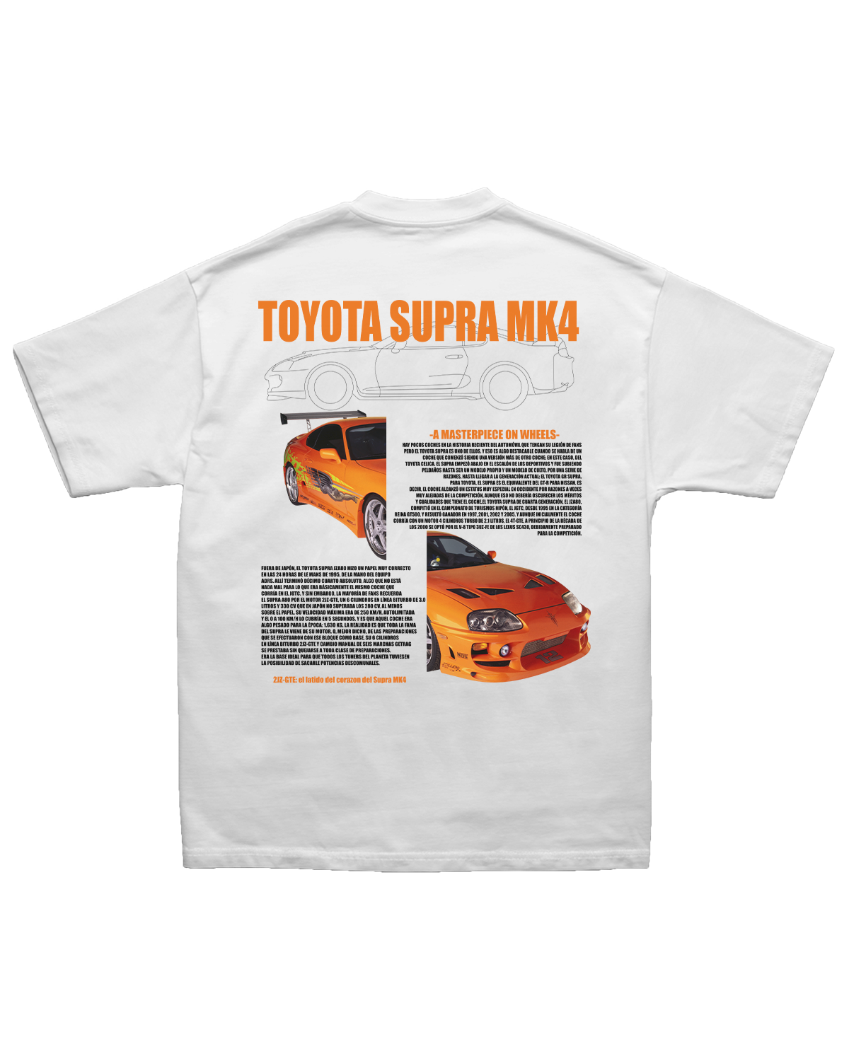 Tee Toyota Supra MK4 – Fast & Furious Edition