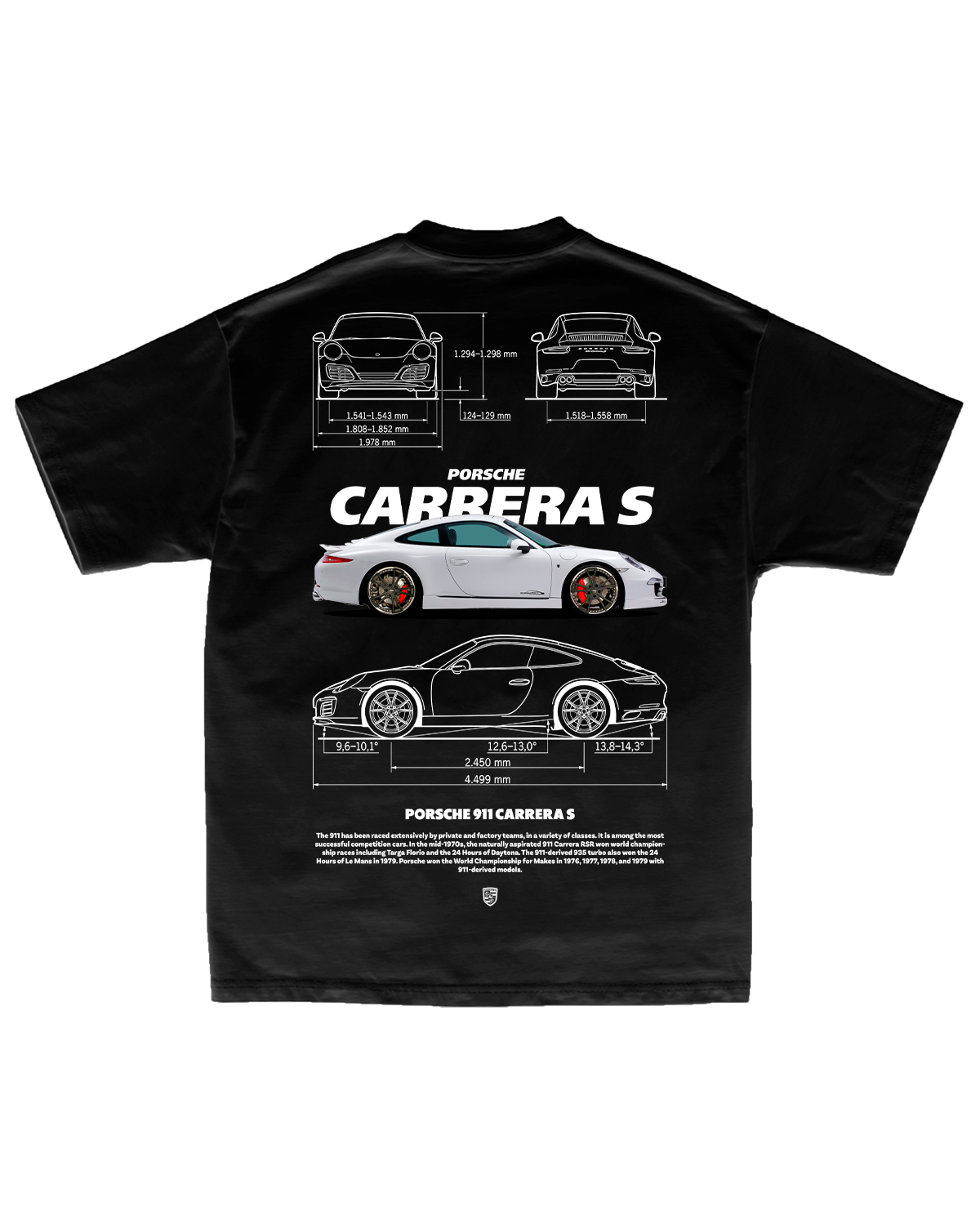Tee Porsche 911 Carrera S Blueprint Edition